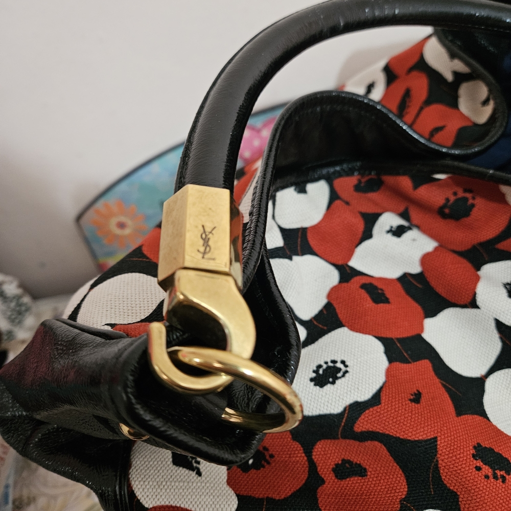 Yves Saint Laurent Poppy Roady Hobo Bag - Picture 6 of 9